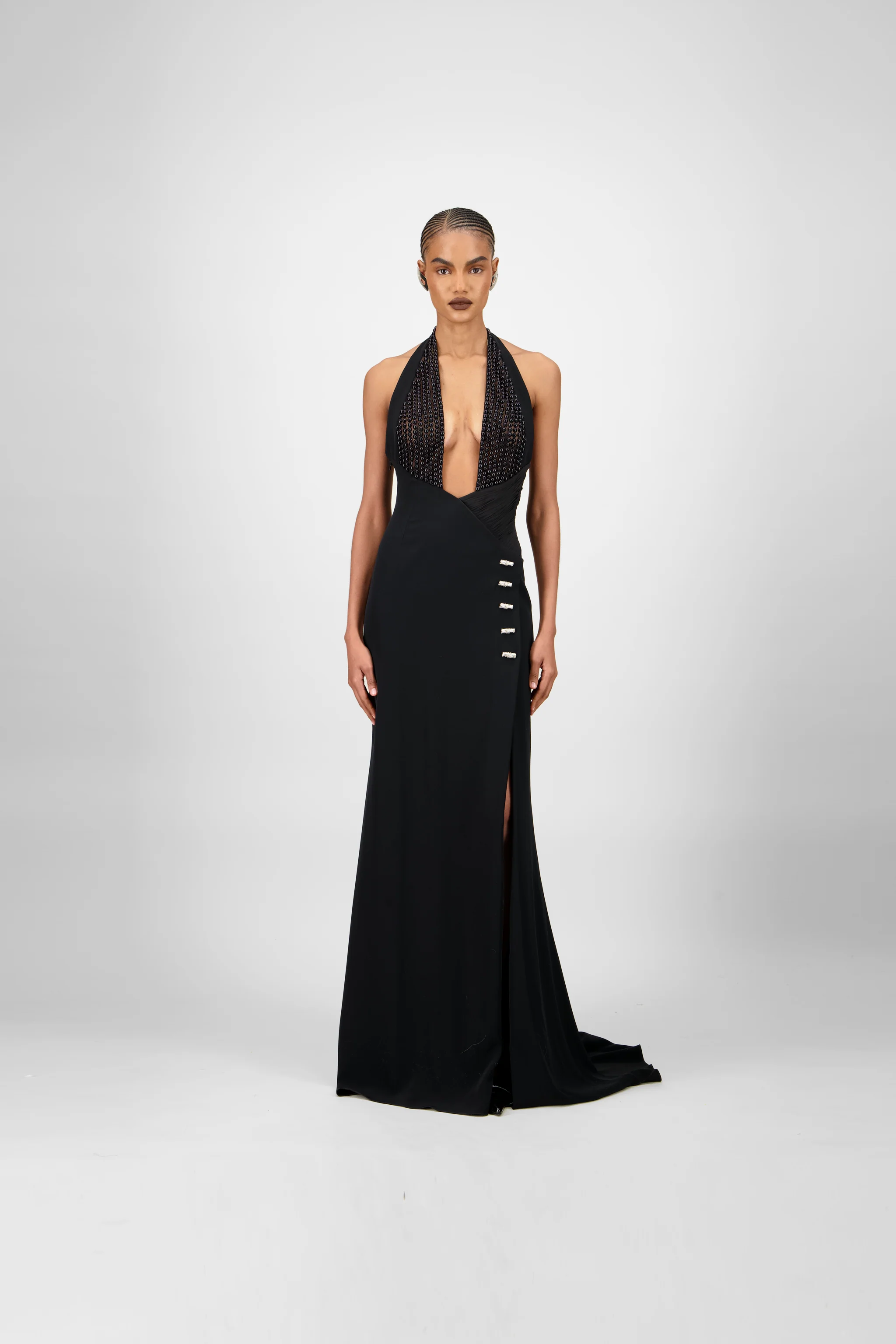 Beaded Long Dress
