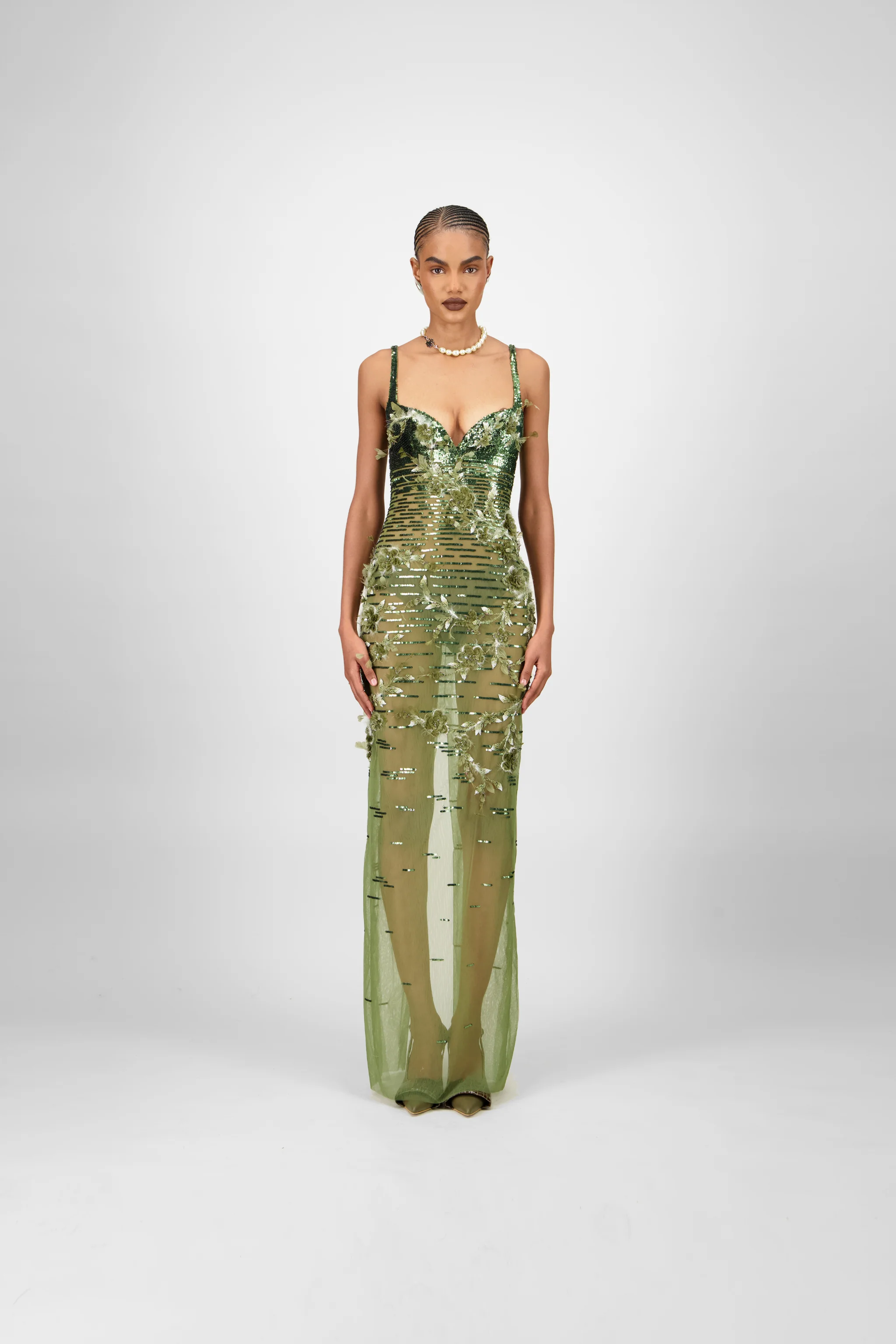 Beaded Long Dress