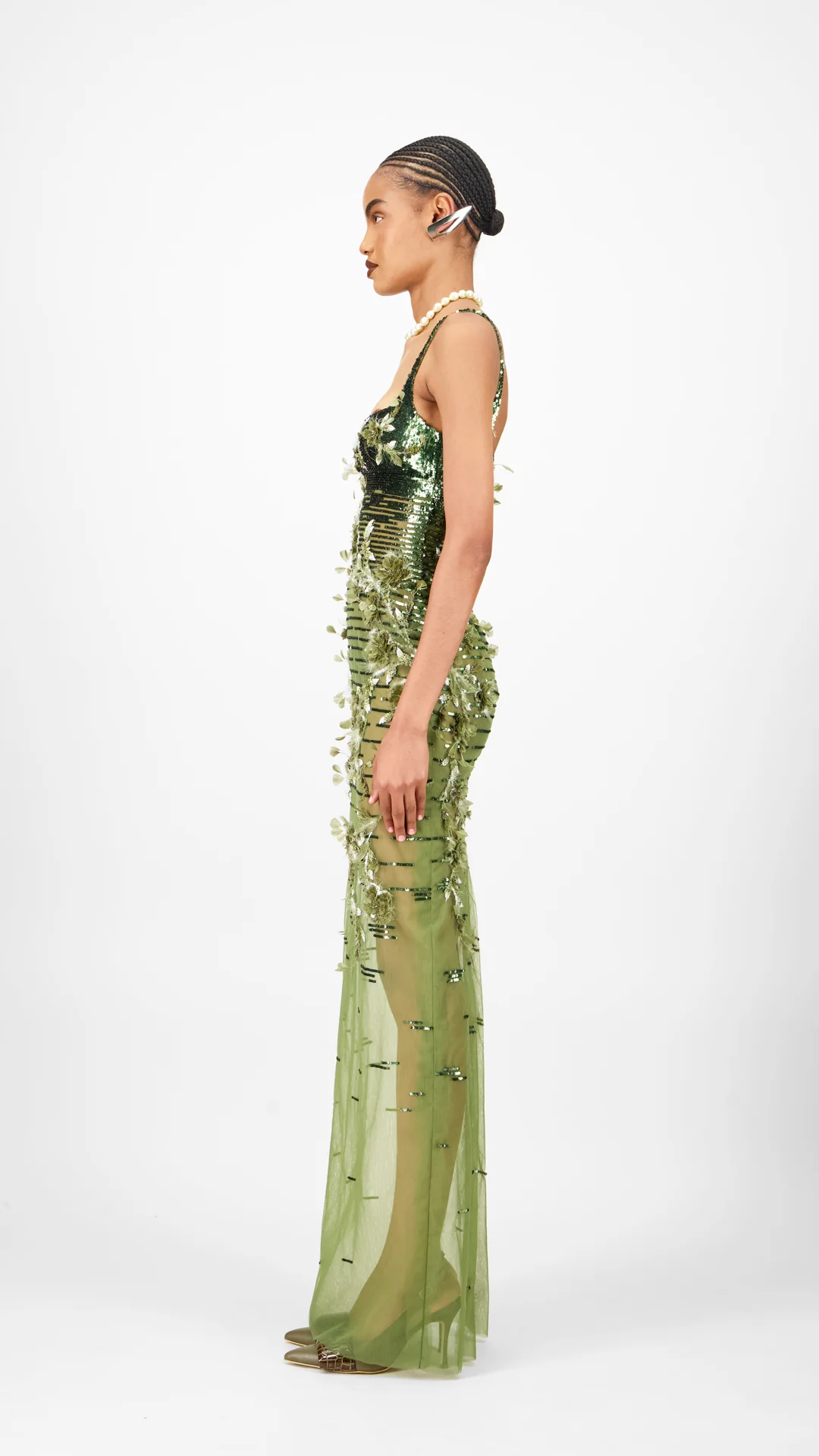 Beaded Long Dress - Image 3