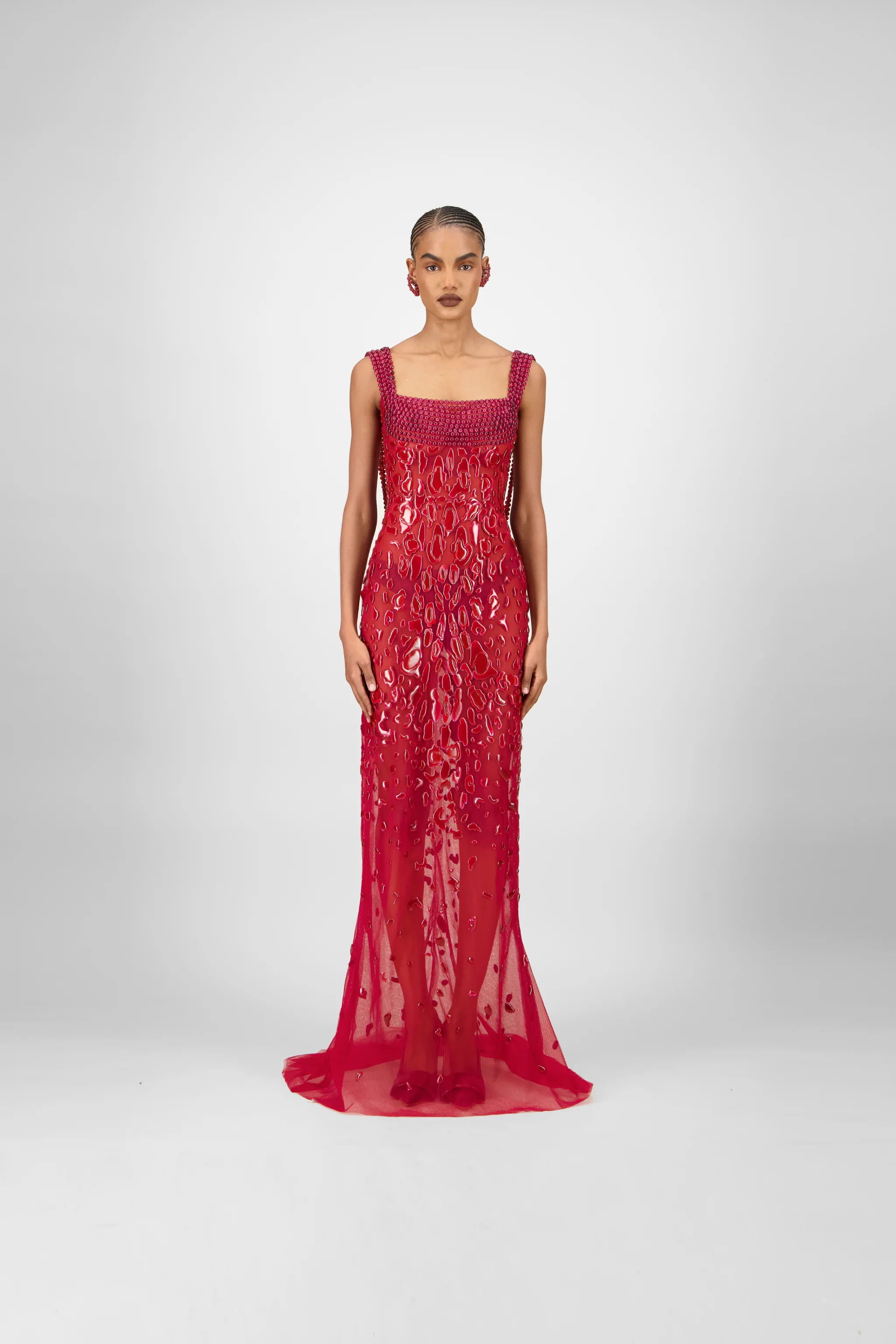 Beaded Long Dress