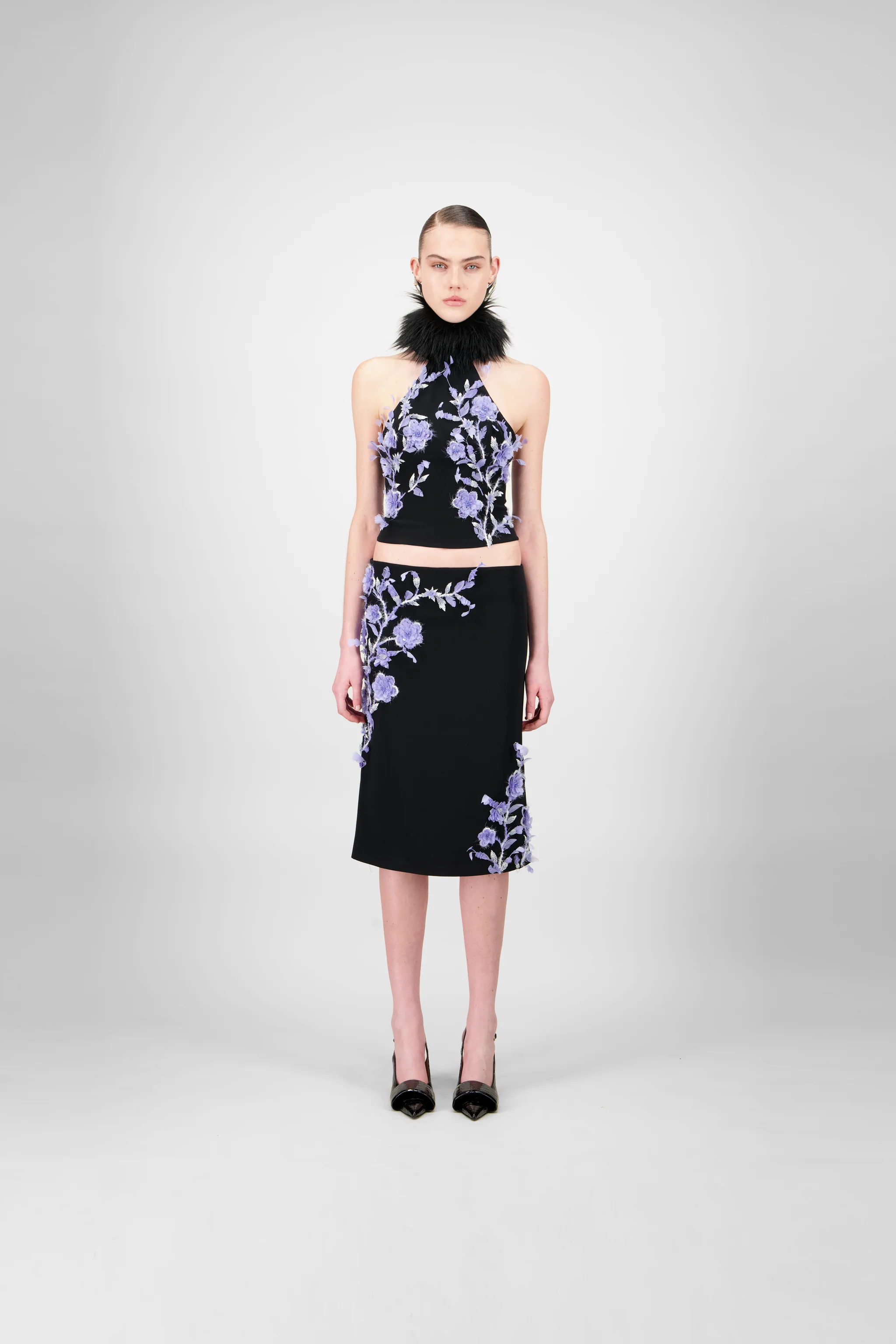 Beaded Midi Skirt