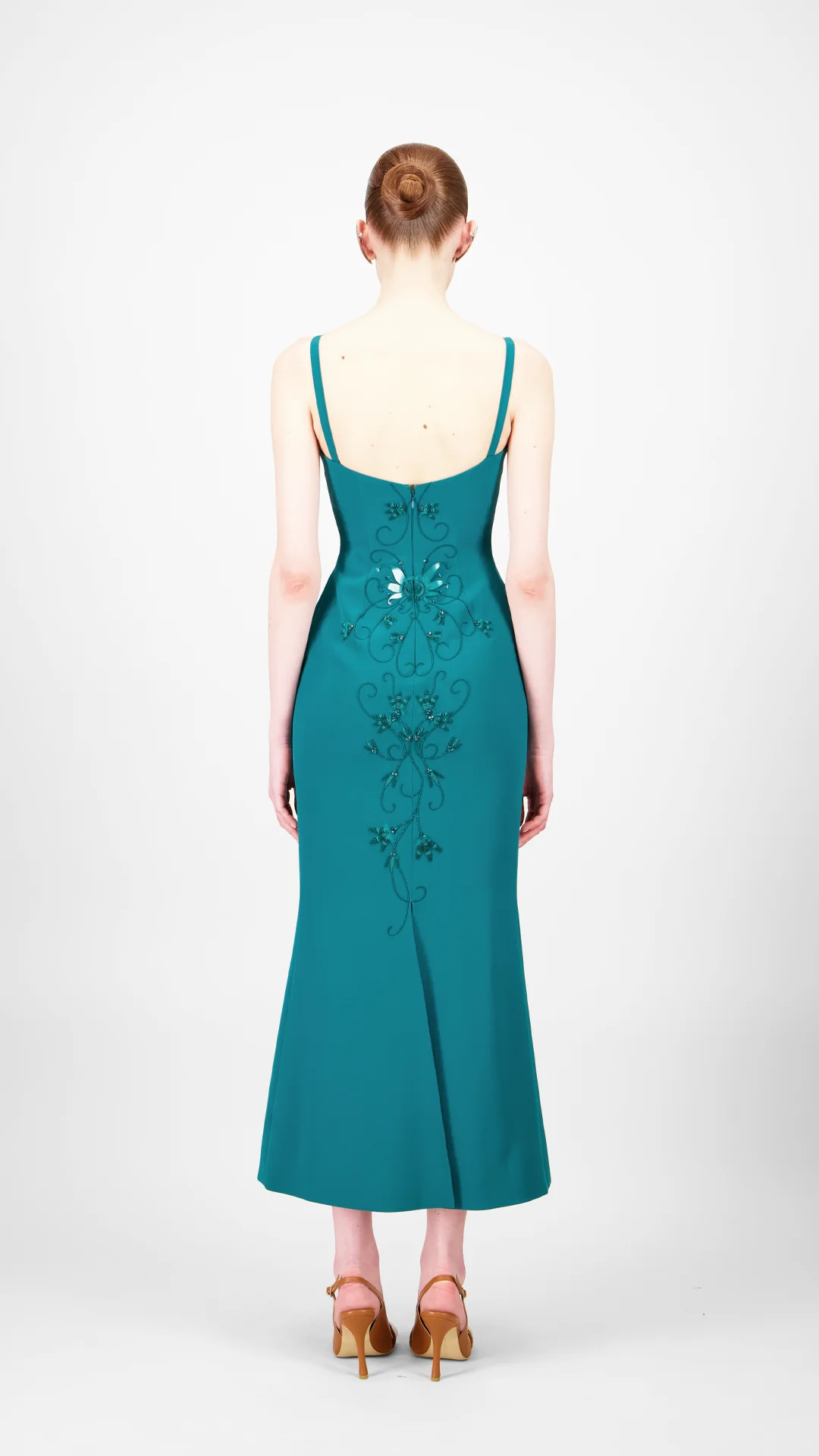 Fitted Midi Dress - Image 3