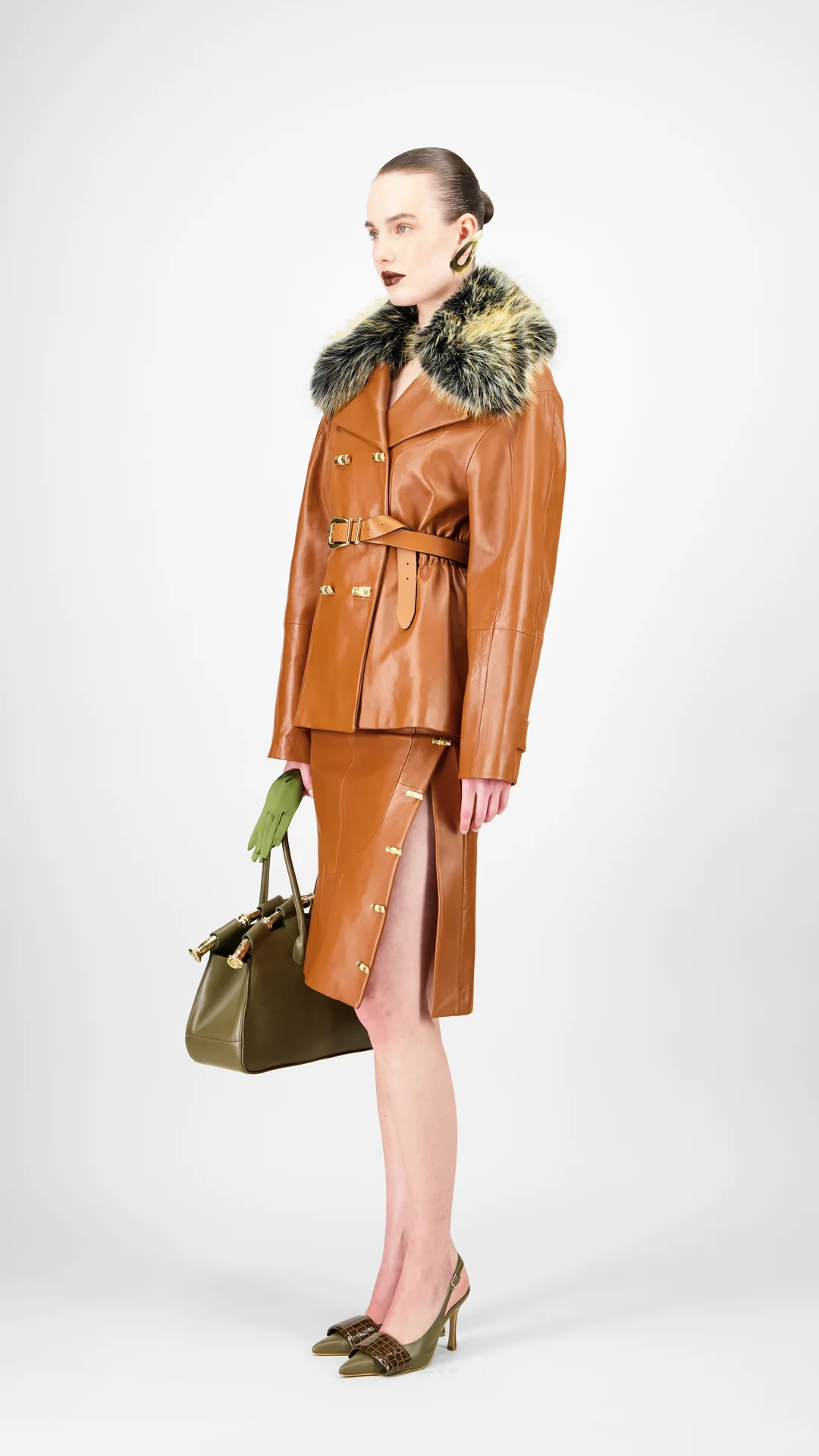 Leather Short Skirt - Image 2