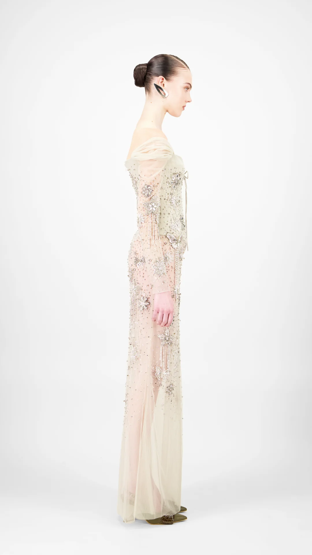 Off-Shoulder Long Dress - Image 3